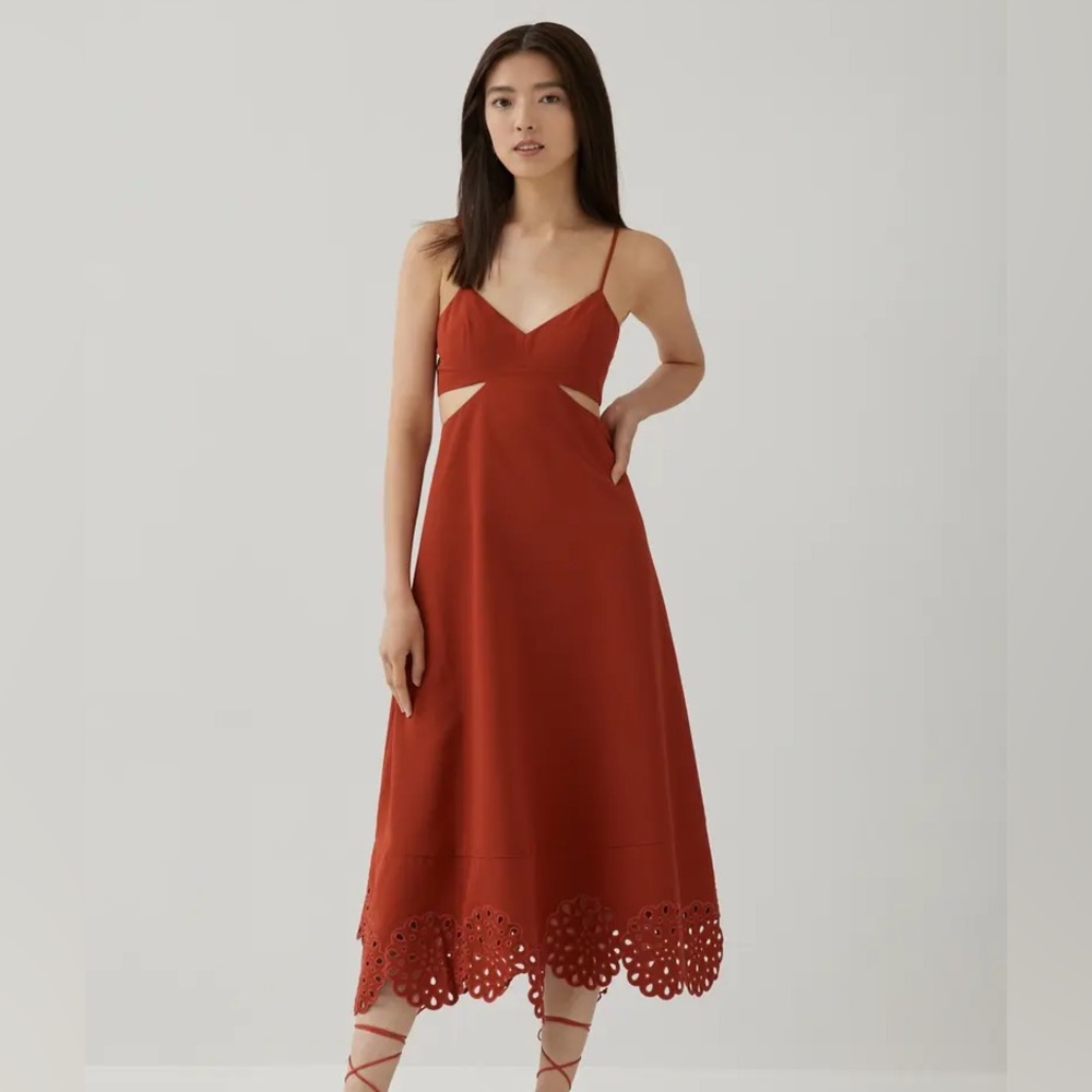 Azela Padded Cut Out Flare Dress